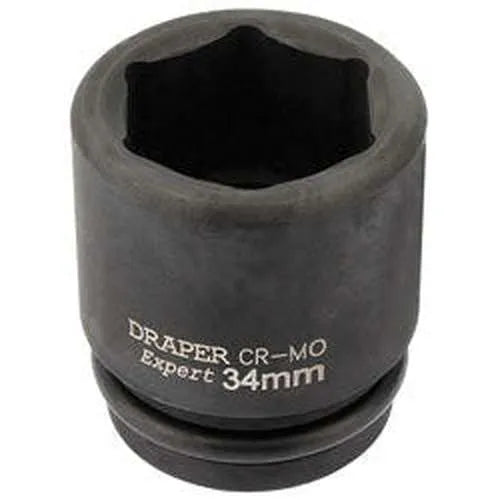 Draper Draper Hi-Torq 6 Point Impact Socket, 3/4" Sq. Dr., 34Mm Dr-93267