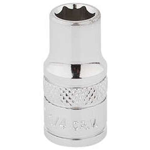 Draper Draper Hi-Torq 6 Point Socket, 1/4" Sq. Dr., 1/4" Dr-48444