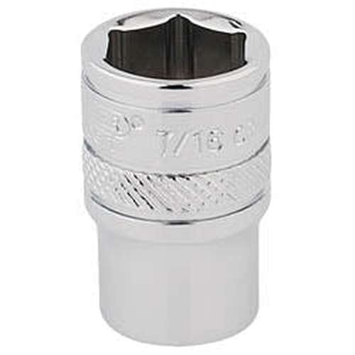 Draper Draper Hi-Torq 6 Point Socket, 1/4" Sq. Dr., 7/16" Dr-48942