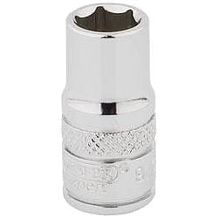 Draper Draper Hi-Torq 6 Point Socket, 1/4" Sq. Dr., 9/32" Dr-48567