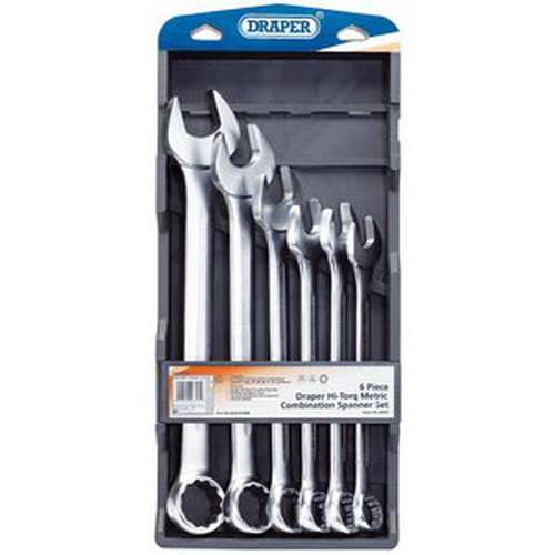 Draper Draper Hi-Torq Metric Combination Spanner Set (6 Piece) Dr-26695