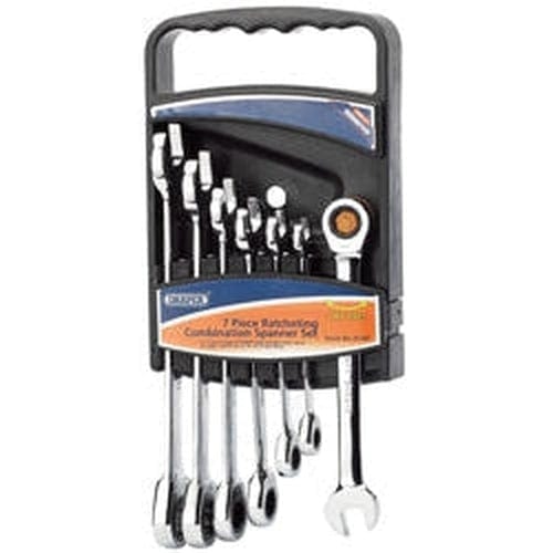 Draper Draper Hi-Torq Metric Ratcheting Combination Spanner Set (7 Piece) Dr-25397