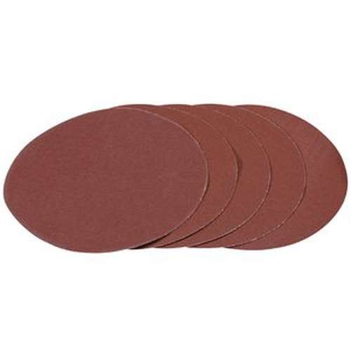 Draper Draper Hook And Loop Aluminium Oxide Sanding Discs, 180Mm, 120G (Pack Of 5) Dr-93427