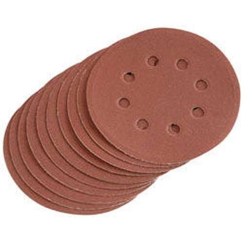 Draper Draper Hook And Loop Sanding Discs, 125Mm, 240 Grit (Pack Of 10) Dr-64040