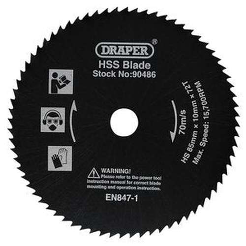 Draper Draper Hss Saw Blade, 85Mm Dr-90486