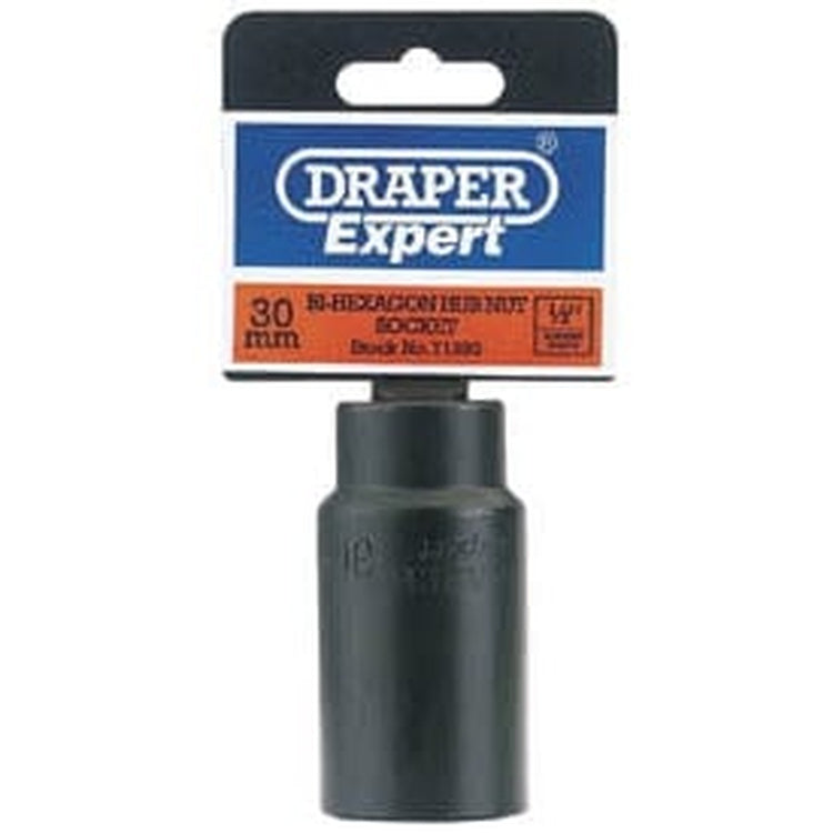 Draper Draper Hub Nut Impact Socket, 1/2" Sq. Dr., 30Mm Dr-71393