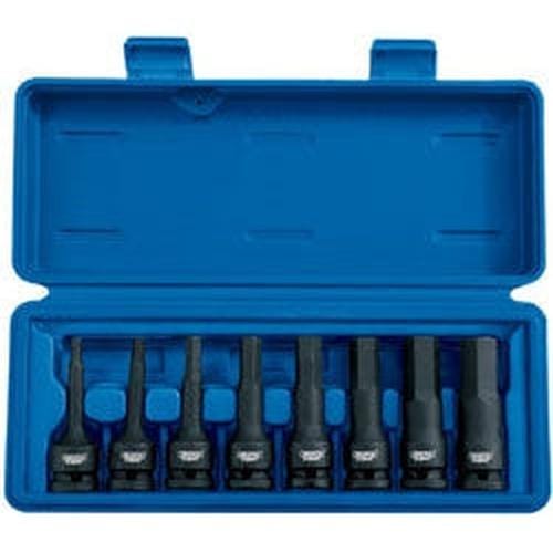 Draper Draper Impact Hexagonal Socket Bit Set, 1/2" Sq. Dr. (8 Piece) Dr-26439