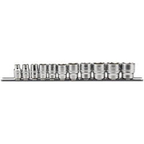 Draper Draper Imperial Socket Set On A Metal Rail, 3/8" Sq. Dr. (11 Piece) Dr-16493