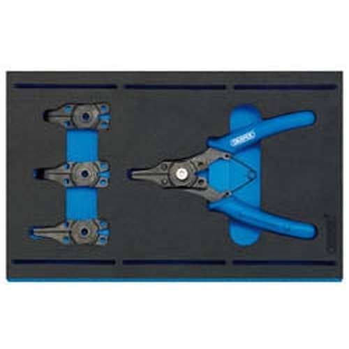 Draper Draper Interchangeable Circlip Plier Set In 1/4 Drawer Eva Insert Tray (5 Piece) Dr-63196