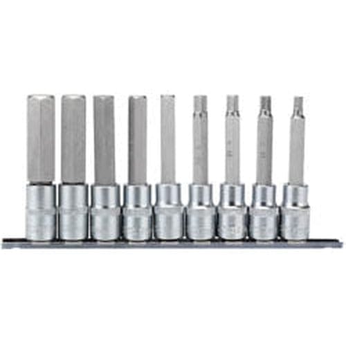 Draper Draper Long Metric Hex. Socket Bit Set, 1/2" Sq. Dr., 100Mm (9 Piece) Dr-16308