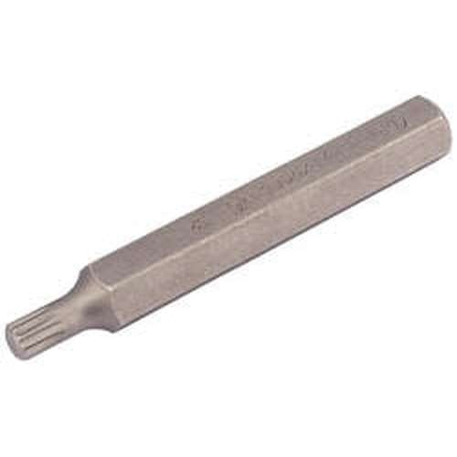 Draper Draper M6 X 75Mm Spline 10Mm Insert Bit For Mechanic'S Bit Sets Dr-33345