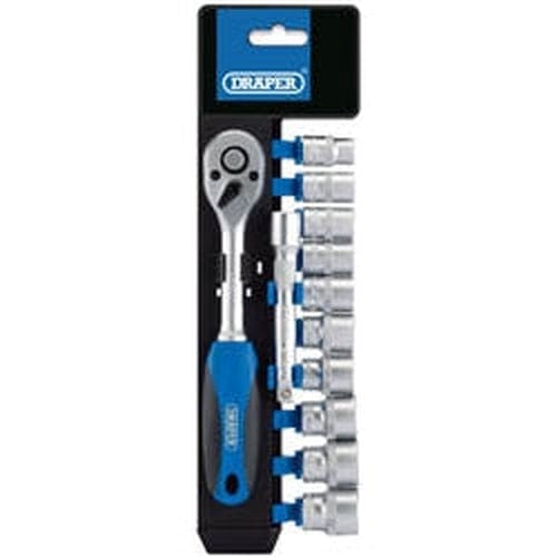 Draper Draper Metric Socket And Ratchet Set, 3/8" Sq. Dr. (12 Piece) Dr-16371