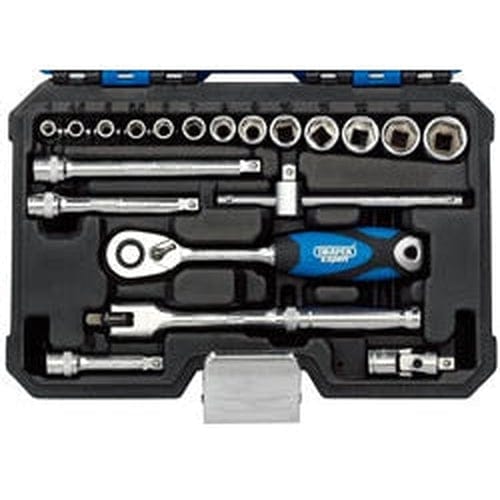 Draper Draper Metric Socket Set, 1/4" Sq. Dr. (20 Piece) Dr-16442