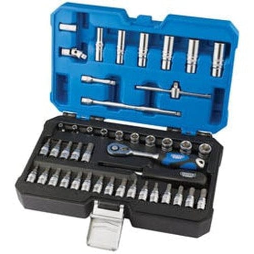 Draper Draper Metric Socket Set, 1/4" Sq. Dr. (44 Piece) Dr-16446