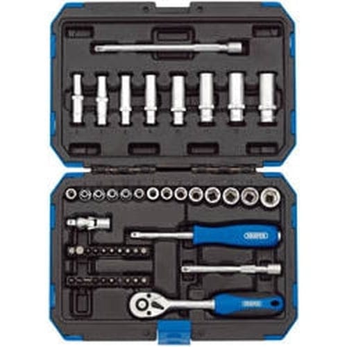 Draper Draper Metric Socket Set, 1/4" Sq. Dr. (47 Piece) Dr-16355