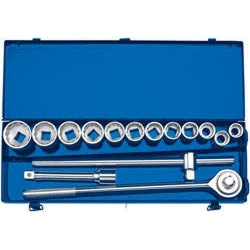 Draper Draper Metric Socket Set In Metal Case, 3/4" Sq. Dr. (15 Piece) Dr-16440