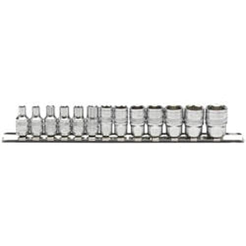 Draper Draper Metric Socket Set On A Metal Rail, 1/4" Sq. Dr. (13 Piece) Dr-16487