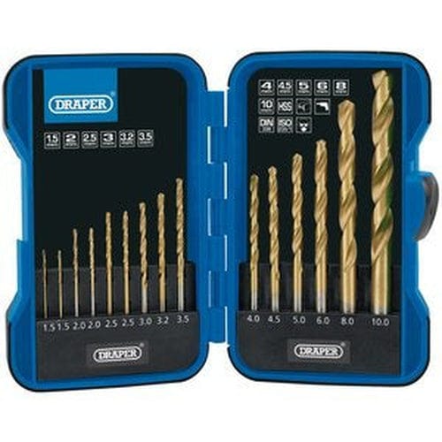 Draper Draper Metric Titanium Nitride Coated Hss Drill Bit Set (15 Piece) Dr-18549