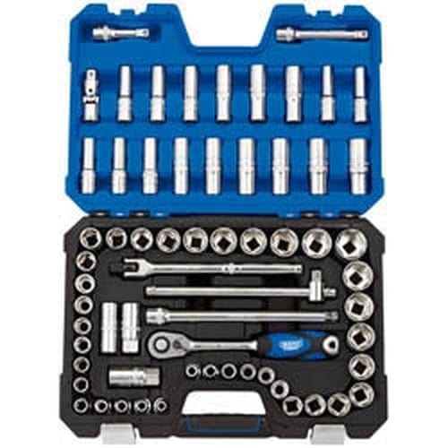 Draper Draper Mm/Af Combined Socket Set, 1/2" Sq. Dr. (63 Piece) Dr-16456