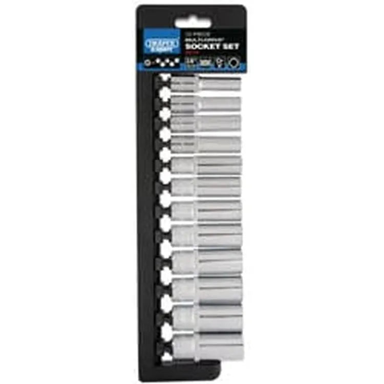 Draper Draper Multi-Drive Deep Socket Set, 3/8" Sq. Dr. (12 Piece) Dr-50176