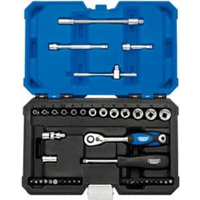 Draper Draper Multi-Drive Metric Socket Set, 1/4" Sq. Dr. (43 Piece) Dr-16479