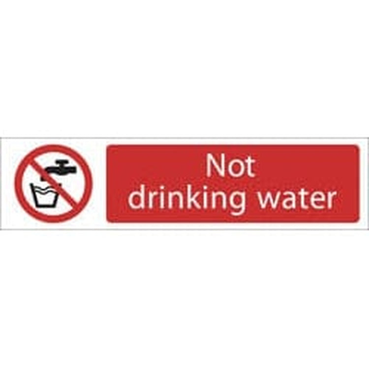 Draper Draper Not Drinking Water' Prohibition Sign Dr-73160