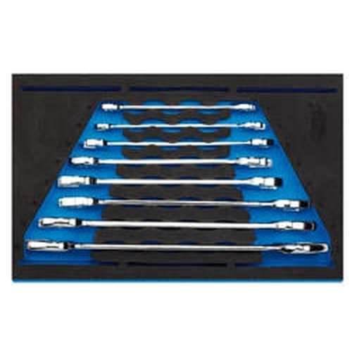 Draper Draper Open Ended Spanner Set In 1/4" Drawer Eva Insert Tray (8 Piece) Dr-63524