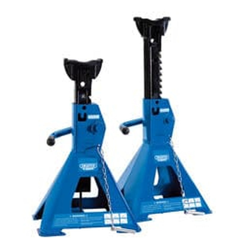 Draper Draper Pair Of Pneumatic Rise Ratcheting Axle Stands, 3 Tonne Dr-01813