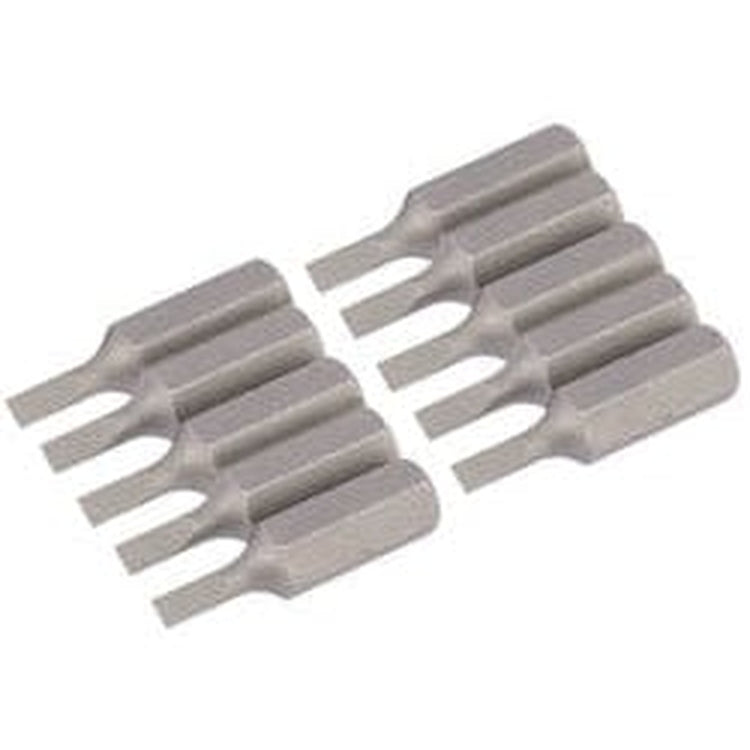 Draper Draper Plain Slot Insert Bit, 3Mm, 1/4" Hex, 25Mm Long (Pack Of 10) Dr-64024