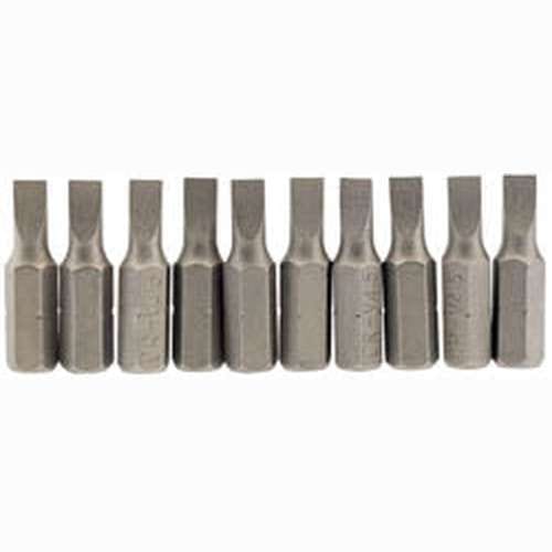 Draper Draper Plain Slot Insert Bit, 4.5Mm, 1/4" Hex, 25Mm Long (Pack Of 10) Dr-64027