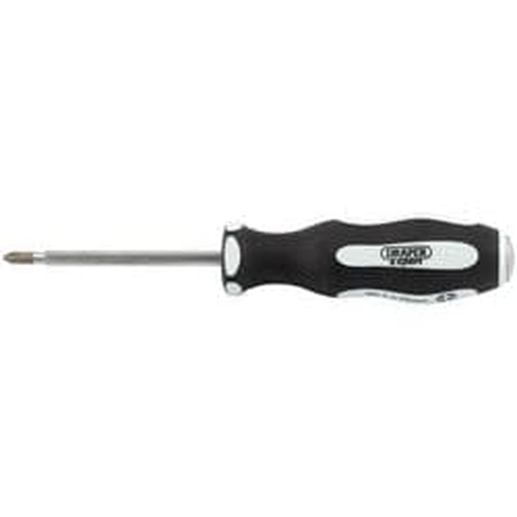 Draper Draper Pound Thru' Cross Slot Soft Grip Screwdriver, No.1 X 75Mm Dr-35210