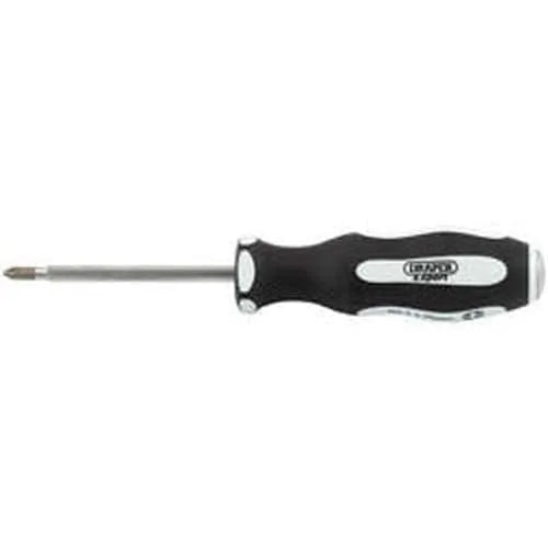 Draper Draper Pound Thru' Cross Slot Soft Grip Screwdriver, No.2 X 100Mm Dr-35223