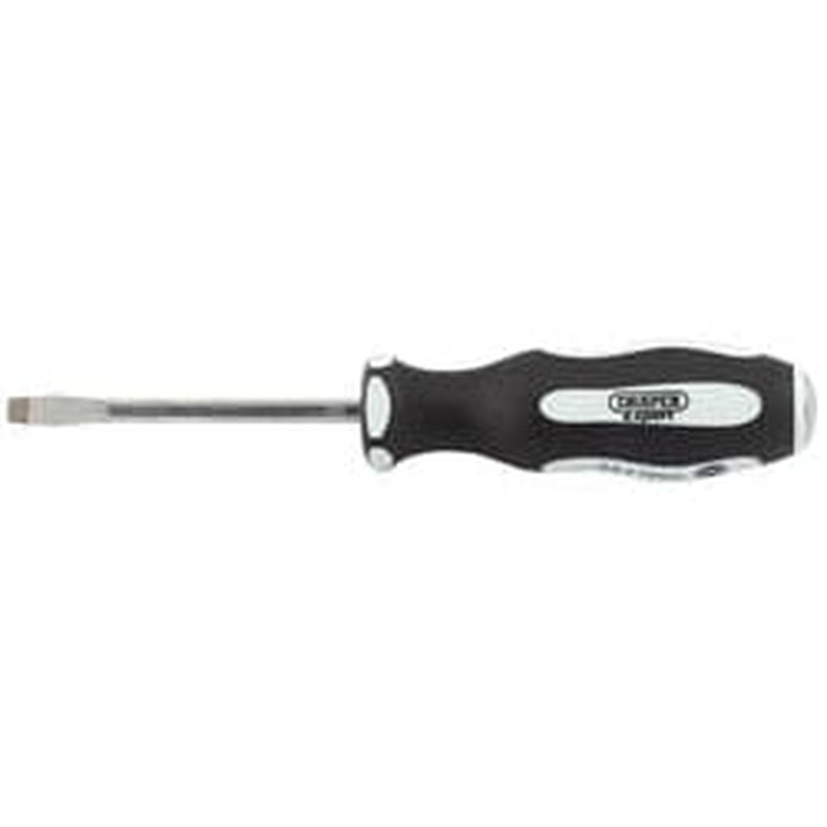 Draper Draper Pound Thru' Plain Slot Soft Grip Screwdrivers, 6.5 X 100Mm Dr-35181