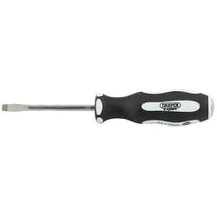 Draper Draper Pound Thru' Plain Slot Soft Grip Screwdrivers, 6.5 X 150Mm Dr-35183