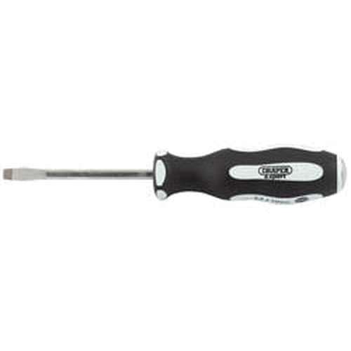 Draper Draper Pound Thru' Plain Slot Soft Grip Screwdrivers, 8 X 200Mm Dr-35184