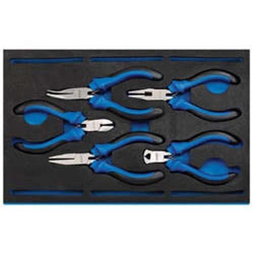 Draper Draper Precision Plier Set In 1/4 Drawer Eva Insert Tray (5 Piece) Dr-63215