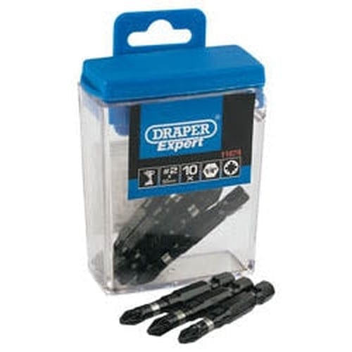 Draper Draper Pz Type Impact Bits, No.2 X 50Mm (10 Piece) Dr-11674