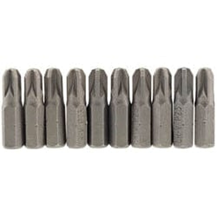 Draper Draper Pz Type Insert Bit, 1/4" Hex, 25Mm Long, No.3 (Pack Of 10) Dr-64057