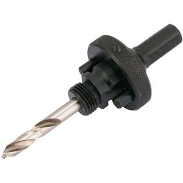 Draper Draper Quick Release Hex. Shank Holesaw Arbor With Hss Pilot Drill For Holesaws 32 - 210Mm, 7/16" Thread Dr-56402