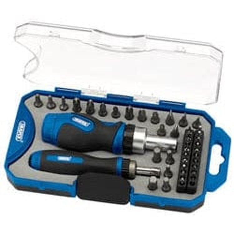 Draper Draper Ratchet Screwdriver And Bit Set (42 Piece) Dr-46479