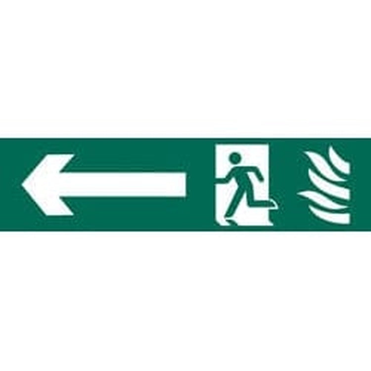 Draper Draper Running Man Arrow Left' Safety Sign Dr-73165