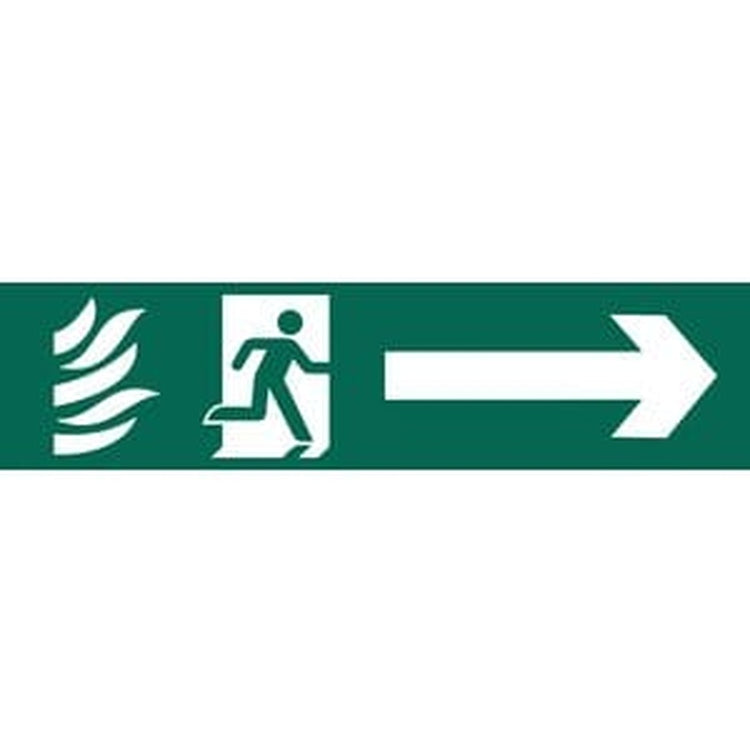 Draper Draper Running Man Arrow Right' Safety Sign Dr-73164