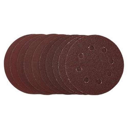 Draper Draper Sanding Discs, 115Mm, Hook & Loop, Assorted Grit, (Pack Of 10) Dr-53510