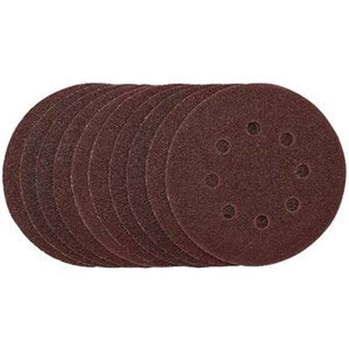 Draper Draper Sanding Discs, 125Mm, Hook & Loop, 40 Grit, (Pack Of 10) Dr-54392