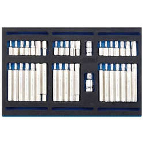 Draper Draper Screwdriver Insert Bit Set In 1/4 Drawer Eva Insert Tray (40 Piece) Dr-63515