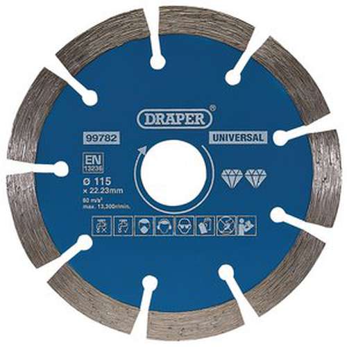 Draper Draper Segmented Diamond Blade, 115Mm Dr-99782