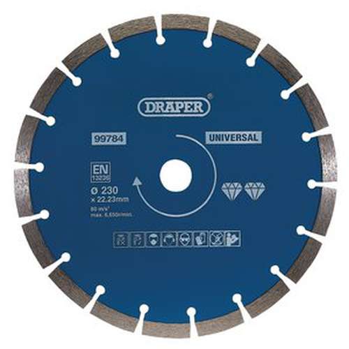 Draper Draper Segmented Diamond Blade, 230Mm Dr-99784