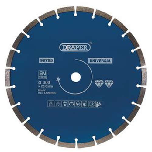 Draper Draper Segmented Diamond Blade, 300Mm Dr-99785