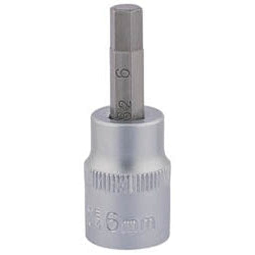 Draper Draper Socket With Hexagonal Bit, 3/8" Sq. Dr., 6Mm Dr-16284