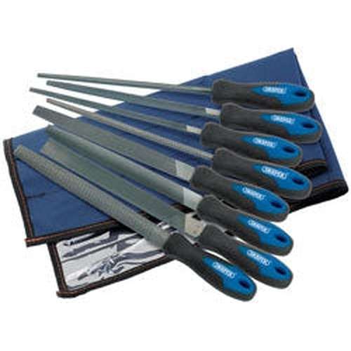 Draper Draper Soft Grip Engineer'S File And Rasp Set, 200Mm (8 Piece) Dr-44961